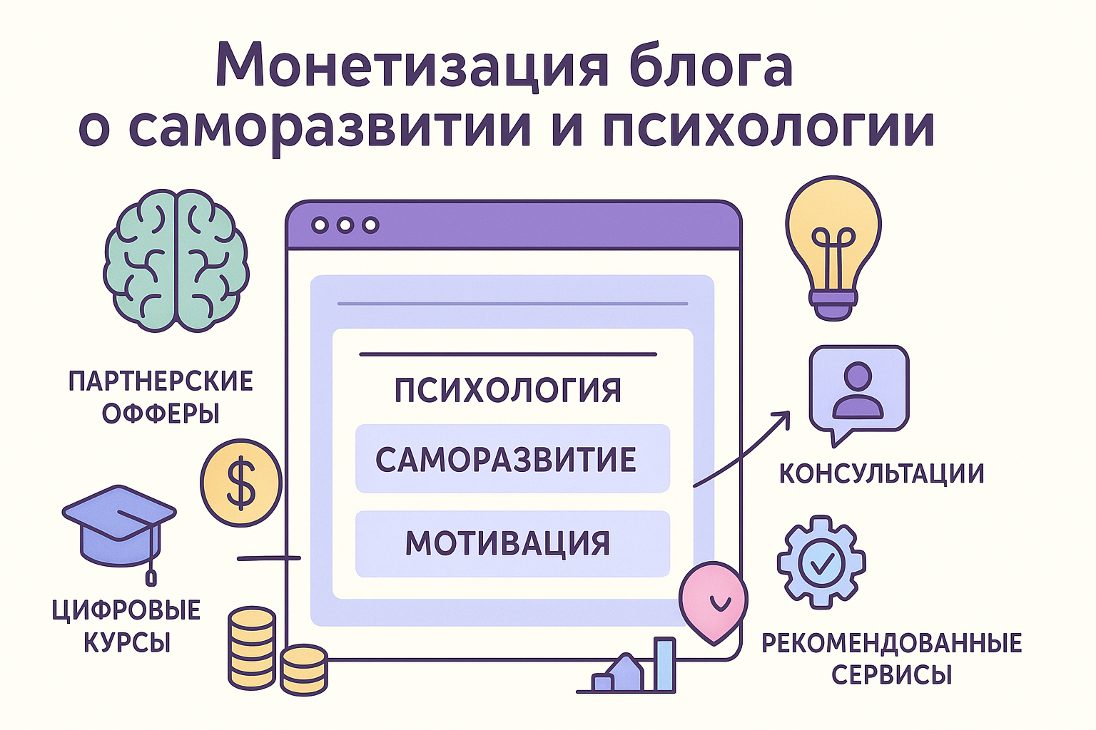 Монетизация блога о саморазвитии и психологии